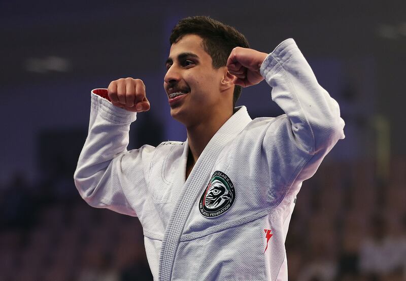 Omar Al Suwaidi claimed two golds at the Jiu-Jitsu International Federation’s (JJIF) World Championship. Chris Whiteoak / The National