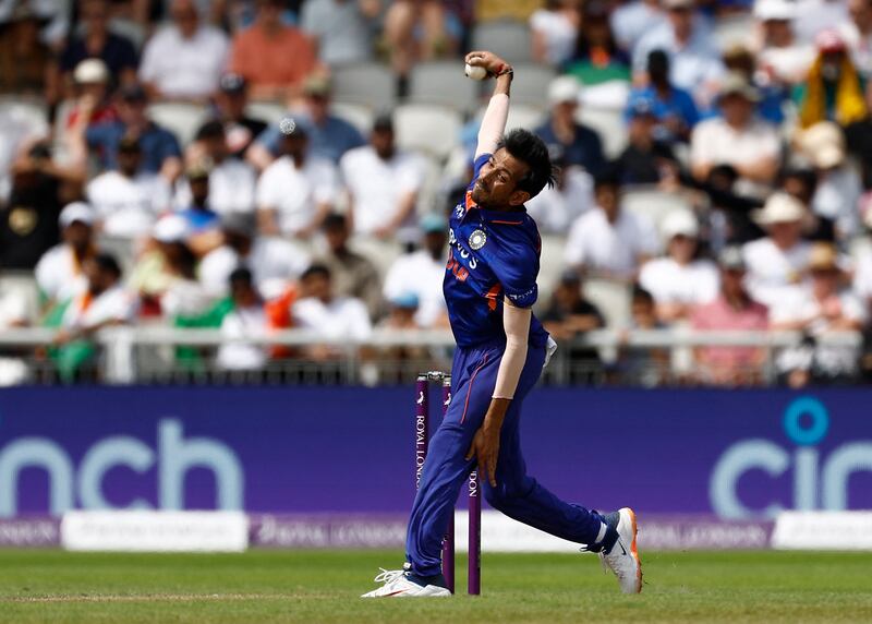 Yuzvendra Chahal (3 matches, 7 wickets, Econ 5.3) - 7. Did his job perfectly in all three games and maintained his cool even when batsmen went after him. Should be a white-ball regular from now on. Reuters
