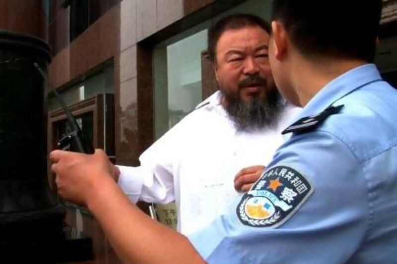 A scene from the documentary Ai Weiwei: Never Sorry, which focuses on the Chinese artist's radical activism. Courtesy ADFF