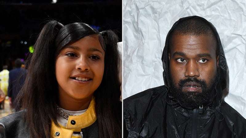 Kanye West's daughter, North, has announced she will be releasing her first album, titled Elementary School Dropout. AFP; Getty Images