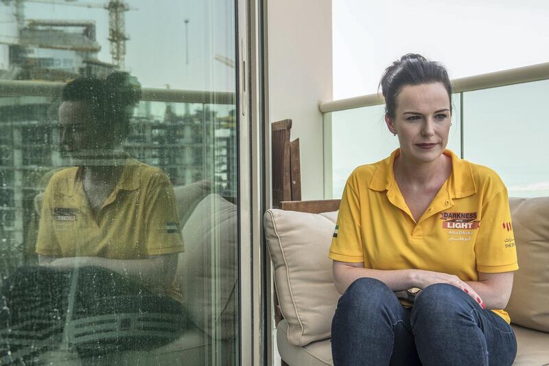 Portrait of Maria Kelly, Chairperson of Darkness into light, Abu Dhabi,UAE on 9th June 2020