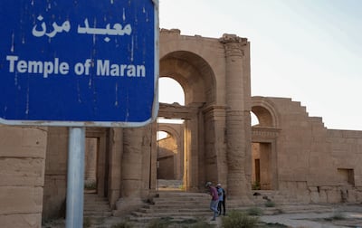 The Temple of Maran at Hatra, Iraq. AFP