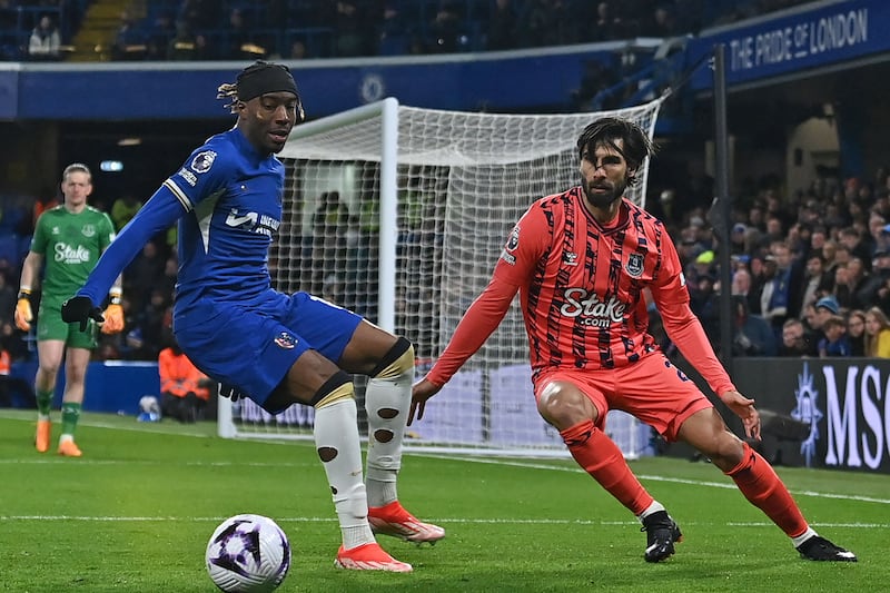 Lively game with his pace causing Everton regular problems. Amazing scenes in second-half when both he and Jackson felt they should have taken a penalty that was eventually taken and scored by Palmer. AFP