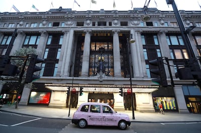 FILE PHOTO: The Selfridges Oxford street store is seen prior to the company's temporary closure of its UK branches, as the spread of the coronavirus disease (COVID-19) continues, in London, Britain, March 18, 2020. REUTERS/Peter Nicholls/File Photo