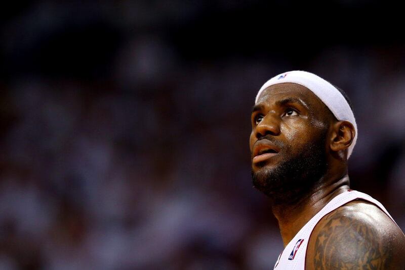 LeBron James and the Miami Heat meet the San Antonio Spurs in the seven-game NBA Finals series beginning on Thursday June 5, 2014. Mike Ehrmann / Getty Images / AFP