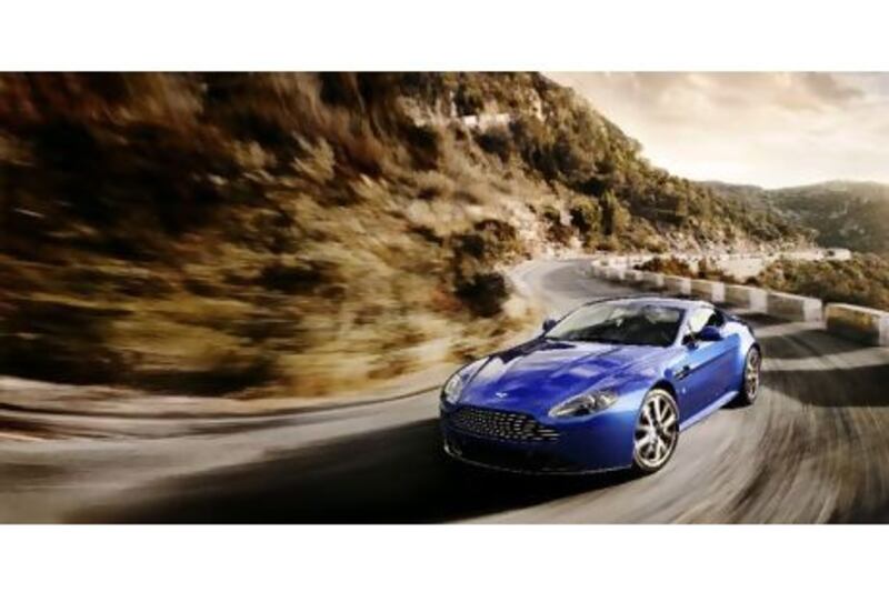 The 4.7L V8 in the Vantage S revs high, but the reward is found screaming around a lonely country road or a racetrack. Courtesy Aston Martin