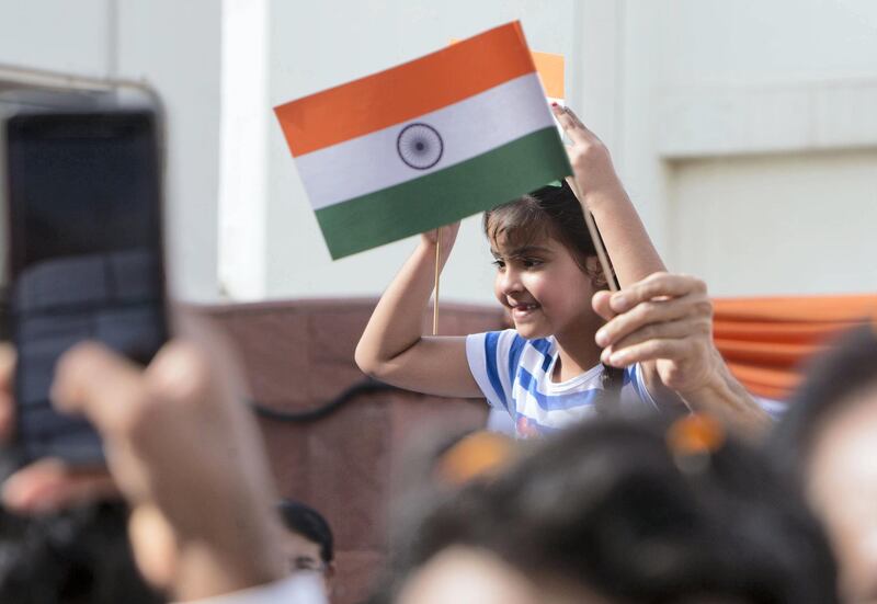 Dubai, United Arab Emirates, during the celebration of the Independence day of India at Indian Consulate in Dubai.  Ruel Pableo for The National for Anna's story