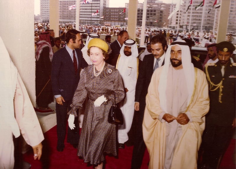 Provided photo of Le Méridien Abu Dhabi hotel inauguration with Her Majesty Queen Elizabeth II of the United Kingdom and His Highness Sheikh Zayed Bin Sultan Al Nahyan, the late president of the UAE in 1979 These photos will be displayed during the photo gallery exhibition from 23rd to 27th in the lobby of the hotel

Courtesy Le Méridien Abu Dhabi For story in the national section by Mel Swan 