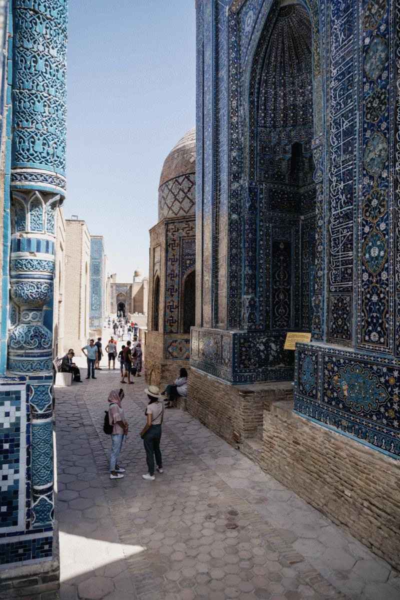 The Shah-i-Zinda tomb complex, Samarkand. Photo: Christopher Wilton-Steer and The Aga Khan Development Network