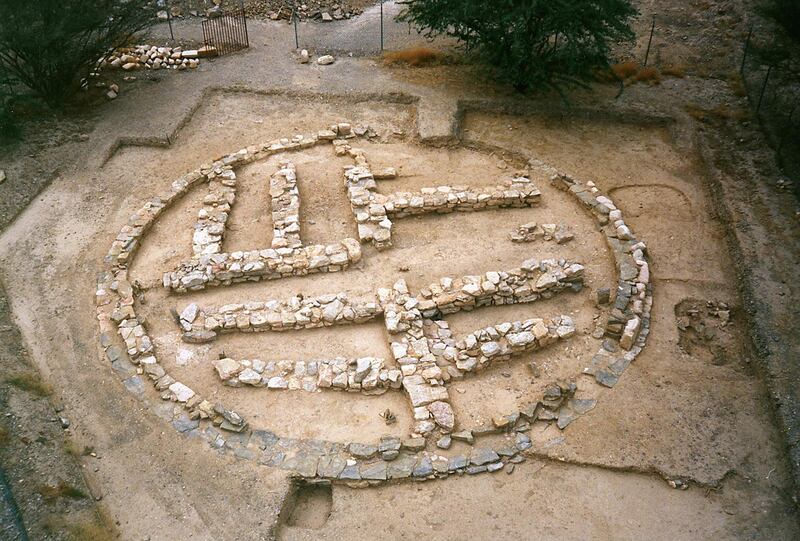 One of the tombs where the bones were found in Ras Al Khaimah’s Shimal area - a prominent archaeological site dating back to the Umm Al Nar culture (2,600 to 2,000BC). Courtesy Ras Al Khaimah Government Media Office