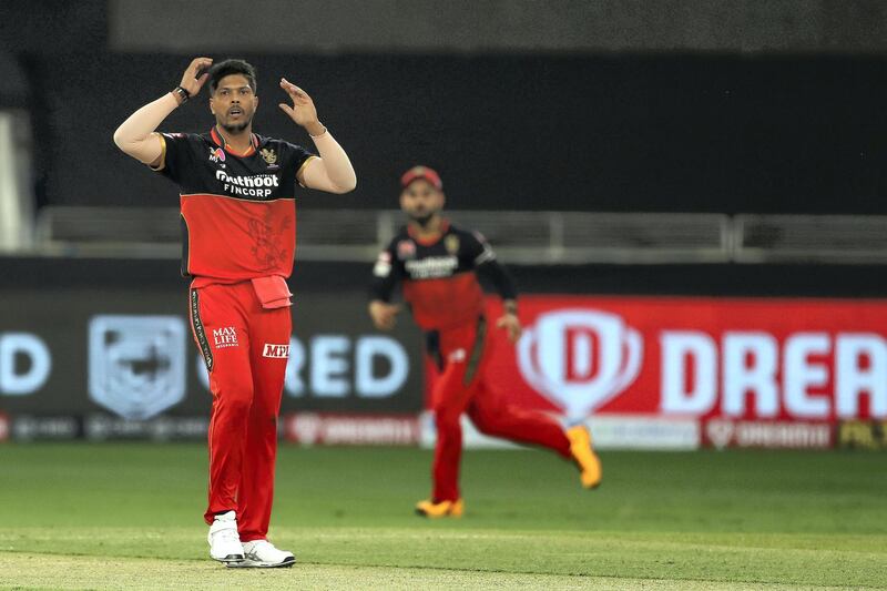 Umesh Yadav of Royal Challengers Bangalore during match 6 of season 13 of the Dream 11 Indian Premier League (IPL) between Kings XI Punjab and Royal Challengers Bangalore held at the Dubai International Cricket Stadium, Dubai in the United Arab Emirates on the 24th September 2020.  Photo by: Ron Gaunt  / Sportzpics for BCCI