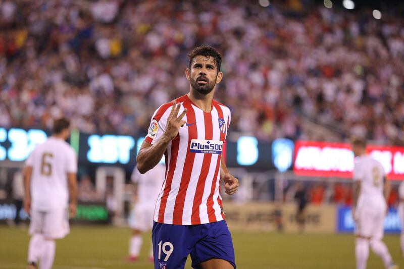 Diego Costa scored a first-half hat-trick for Real Madrid. Reuters