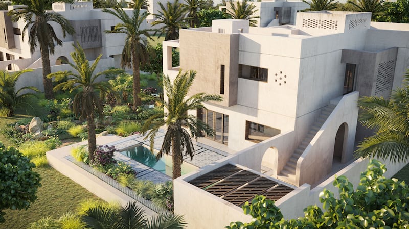 A three-bedroom Joud-style villa at AlJurf. Courtesy Imkan