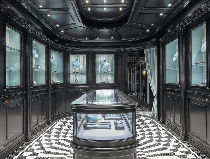 The interior of Gucci's new Place Vendome boutique.
