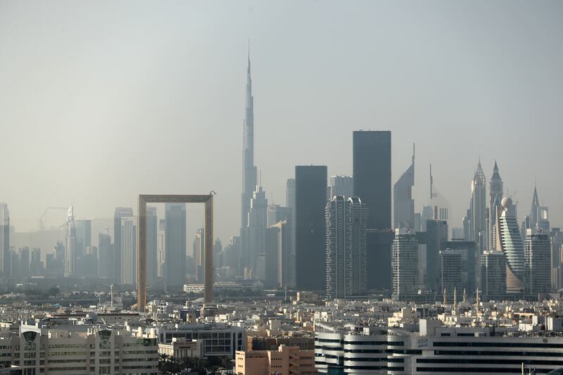 Dubai Frame. The tourism sector in the UAE has recovered strongly from the pandemic-driven slowdown. Pawan Singh / The National