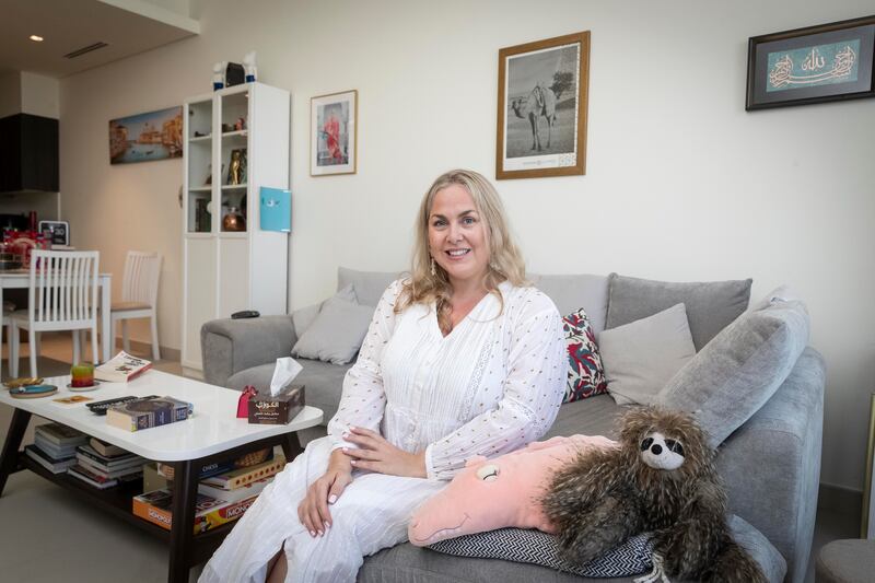 Irish teacher Florence Reynolds moved to the UAE in 2019 and now pays Dh85,000 for a one-bedroom apartment in Business Bay. All photos: Antonie Robertson / The National