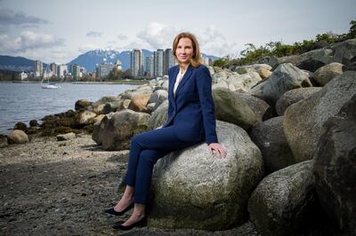 Eira Thomas, president and chief executive officer of Lucara Diamond Corp., sits for a photograph in Vancouver, British Columbia, Canada, on Thursday, April 19, 2018. The materials industry, which includes miners, trails all other sectors in the Bloomberg World Index on rates of female participation, both in the broader workforce and management. Only one in 20 global miners are headed by women, according to data compiled by Bloomberg from companies that supply a gender breakdown. Photographer: Ben Nelms/Bloomberg