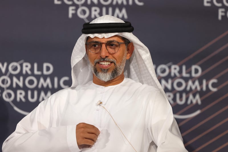 The UAE's Energy Minister Suhail Al Mazrouei at the World Economic Forum Special Meeting in Riyadh. AFP