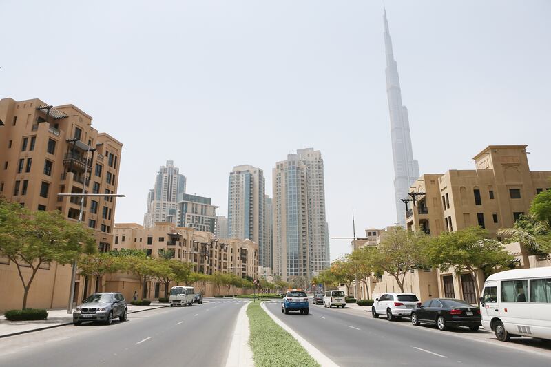 Dubai , UNITED ARAB EMIRATES. July 23, 2015  - Stock photograph of buildings in The Old Town and South Ridge by Emaar Properties in Downtown Dubai, July 23, 2015. (Photo by: Sarah Dea/The National, Story by: STANDALONE, STOCK) *** Local Caption ***  SDEA230715-STOCK_downtown18.JPG