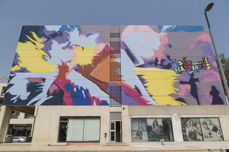 Zainab Mohammed, chief property management and marketing officer at Wasl Properties and residents hope the art will attract more tourists to the area. Antonie Robertson / The National