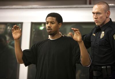 Michael B Jordan, left, and Kevin Durand in a scene from Fruitvale Station. Photo: The Weinstein Company 