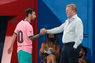 Ronald Koeman has said he has spoken with Lionel Messi about Luis Suarez's exit from Barcelona. Reuters