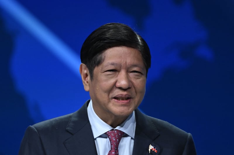 President of the Philippines Ferdinand Marcos Jr will attend Cop28 in Dubai. AFP