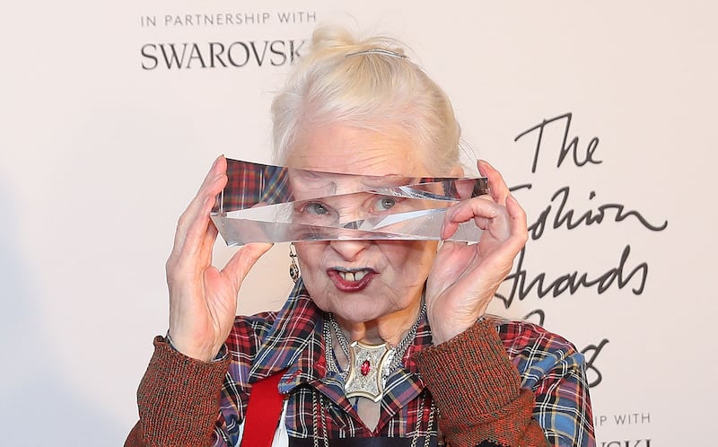 Westwood won the Positive Change honour at the British Fashion Awards in 2018. AFP