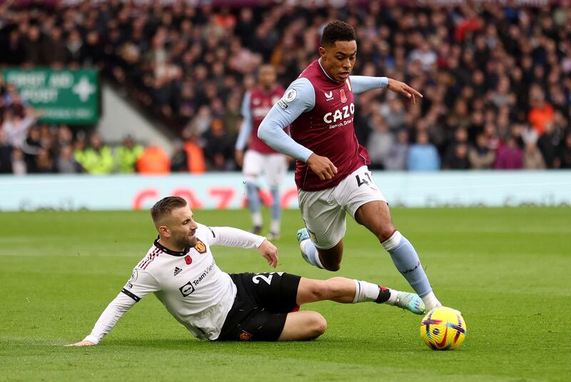 Jacob Ramsey – 9 Restored to the starting lineup by Emery and took just six minutes to register a measured assist for Bailey. Unfortunate own-goal when Shaw’s rasper hit his back and looped past Martinez, but soon atoned with a brilliant finish for Villa’s third. Troubled United all afternoon. Reuters
