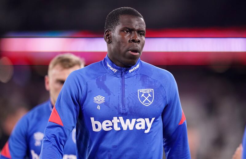 West Ham have fined Kurt Zouma after footage of him abusing his pet cats emerged on social media. PA