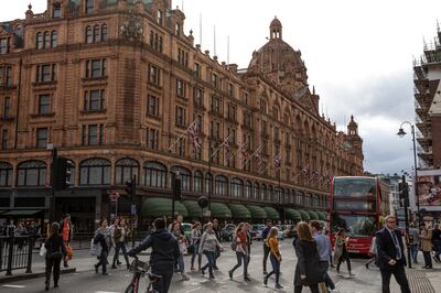 Selfridges' rival Harrods in Knightsbridge offers international visitors a more traditional retail experience, say analysts. Getty