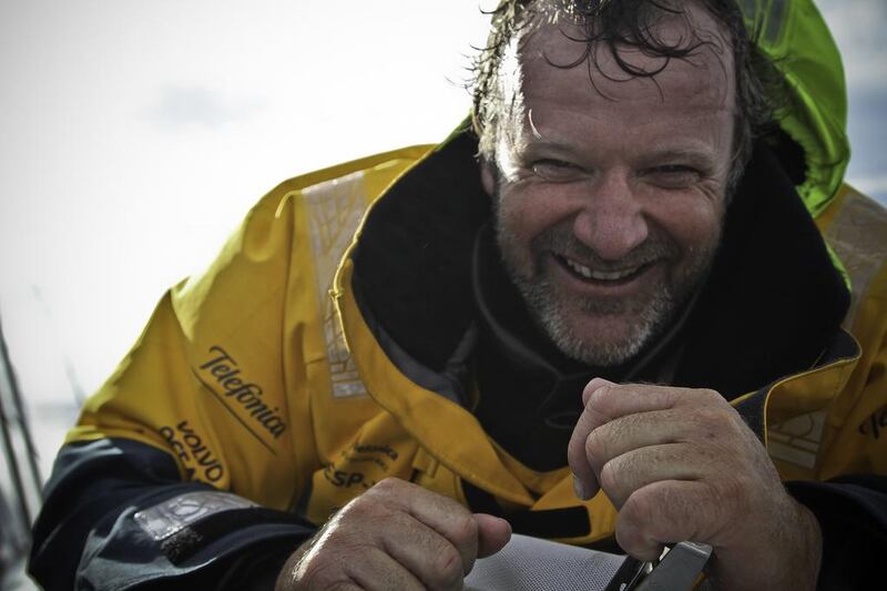 Neal McDonald keeps getting drawn back to the sea like he will be on Saturday when Azzam leaves Abu Dhabi for Leg 3 of the Volvo Ocean Race. Diego Fructuoso / AP Photo
