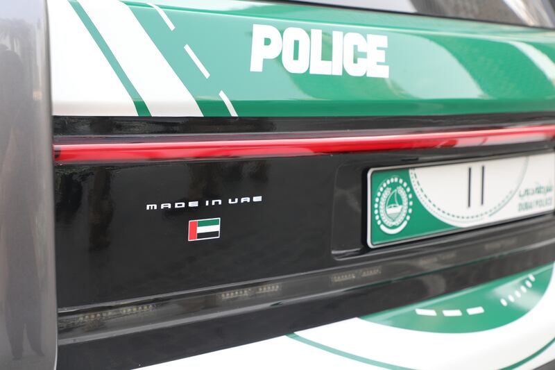 Ghiath smart patrol cars were manufactured in the UAE by W Motors.