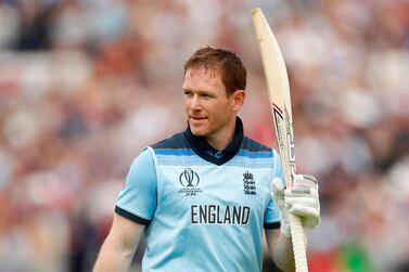 Cricket - ICC Cricket World Cup - England v Afghanistan - Old Trafford, Manchester, Britain - June 18, 2019 England's Eoin Morgan walks off after losing his wicket Action Images via Reuters/Jason Cairnduff