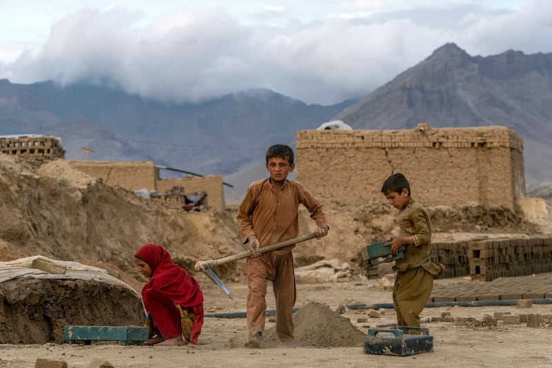 Rahim has three children working with him at a brick kiln, ranging in age from 5 to 12. The children had been in school, and Rahim, who goes by one name, said he had long resisted putting them to work. But even before the Taliban came to power, as the war went on and the economy worsened, he said he had no choice.