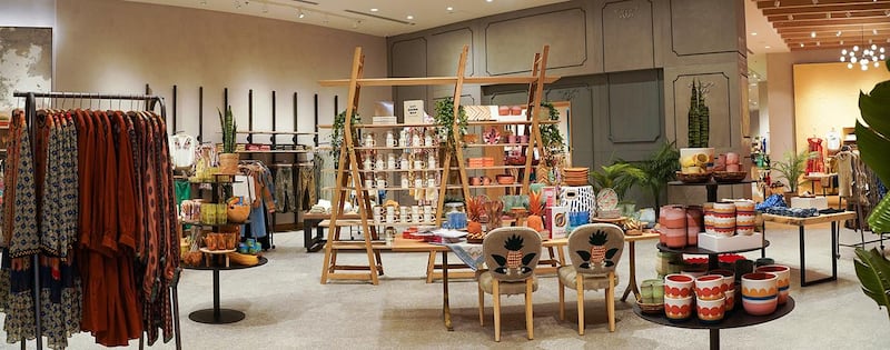 Anthropologie offers fashion as well as homeware. Courtesy Anthropologie