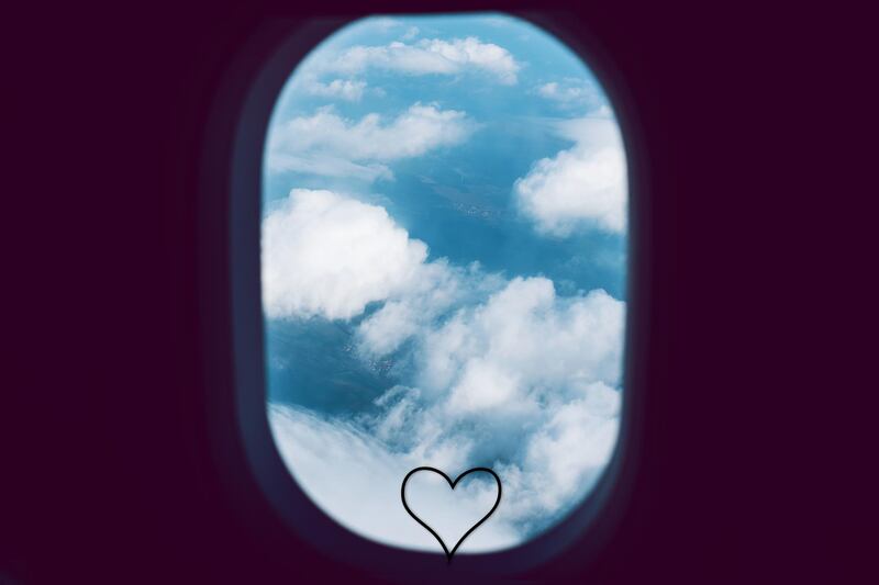 View of airplane window. Getty Images