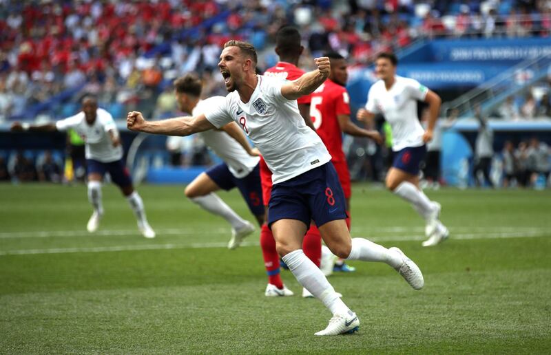 Jordan Henderson - 7: Has justified being selected ahead of Eric Dier in the holding role. His passing was crisp and he almost scored with an excellent second-half volley. Getty Images