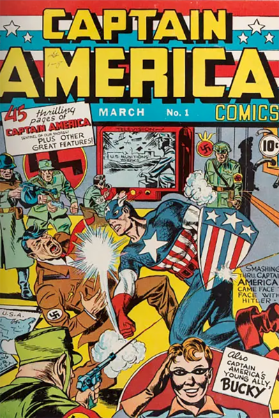 Captain America Comics No 1, published 1941. Photo: Marvel Comics