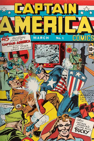 Captain America Comics No 1, published 1941. Photo: Marvel Comics