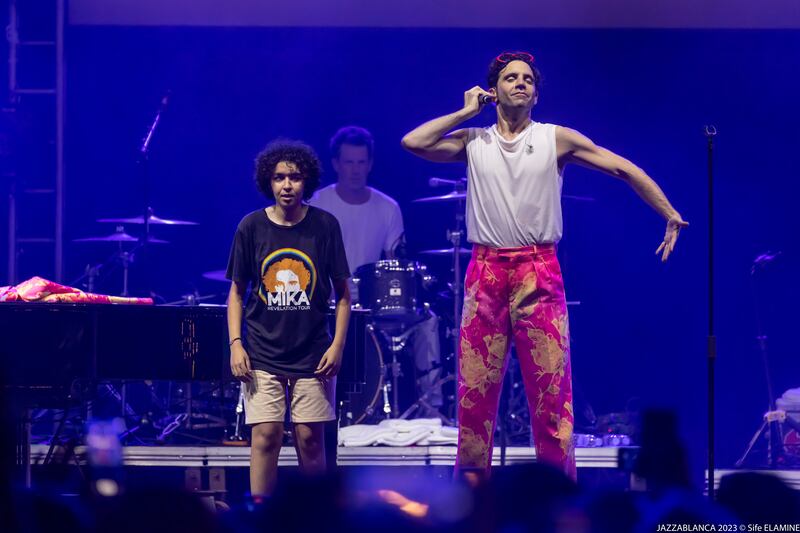 Lebanese-French pop star Mika closes the 2023 Jazzablanca Festival with a greatest hits performance. All photos: Jazzablanca
