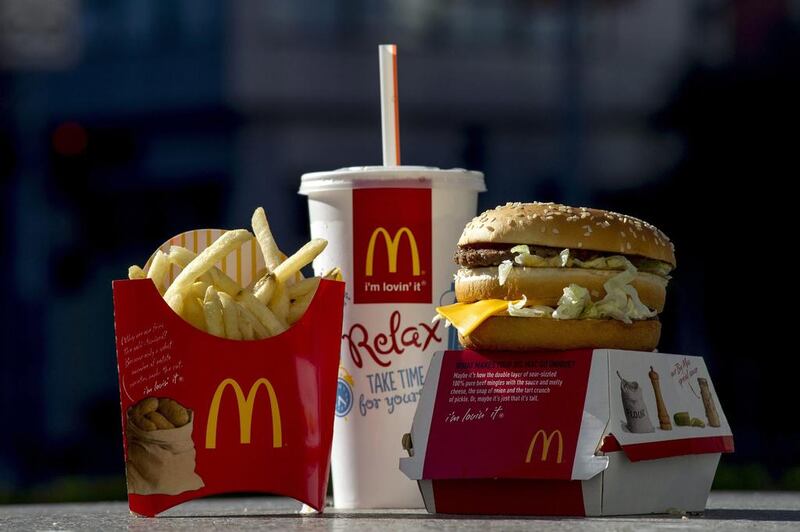 A McDonalds meal in Japan is shrinking, thanks to a shortage of fries caused by a US port dispute. Photo: David Paul Morris / Bloomberg