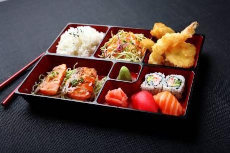 Bento box from Chez Sushi by sho cho. Courtesy Sho Cho