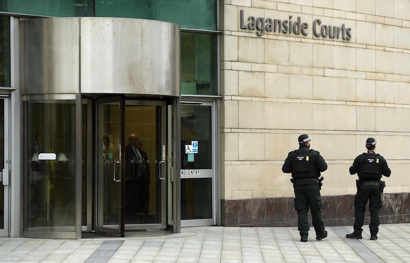 Laganside Crown Court in Belfast. Prison sentences between 22 months and 27 months were handed down to the two men guilty of the attack. Getty Images