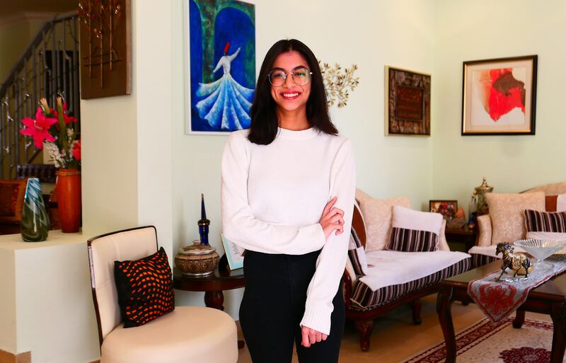 The Pakistani national, who is doing her A Levels at Dubai's Pristine Private School, said she was honoured to win a prestigious prize and that her work was recognised at a global level.