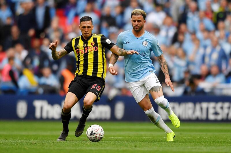 José Holebas: 5/10: Like all of Watford’s backline failed to get to grips with City’s attacking play. Reuters