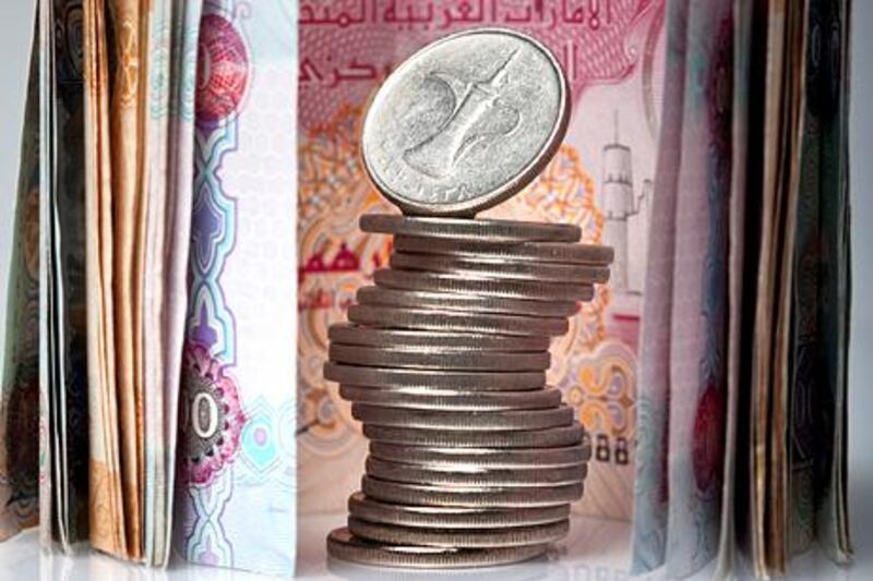 Abu Dhabi, United Arab Emirates, July 31, 2012:  
UAE dirhams. (Silvia Razgova / The National)


