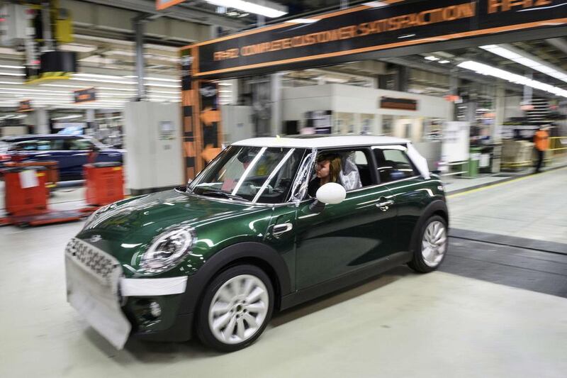 BMW builds Minis in Cowley, near Oxford, Britain. The German company says it is prepared to move its operations out of the UK if necessary following Brexit. Leon Neal / Reuters