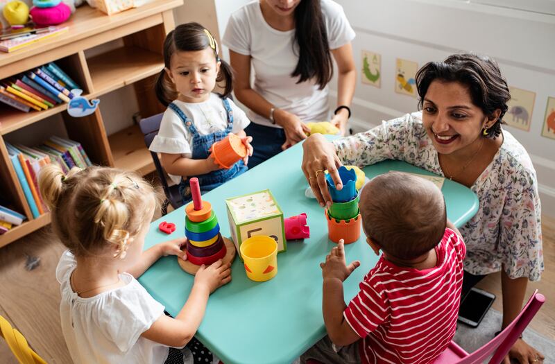 Child psychology experts have weighed in on which is better for a child - nursery or nanny? Getty Images