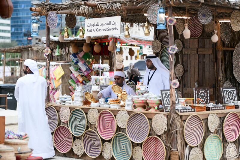 Bait Al Qaseed Sweets stall 